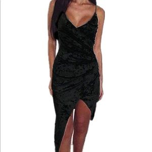 Black Asymmetrical Black Dress